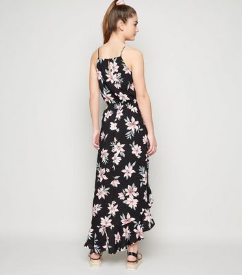 girls black maxi dress