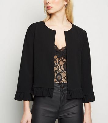 new look crop blazer