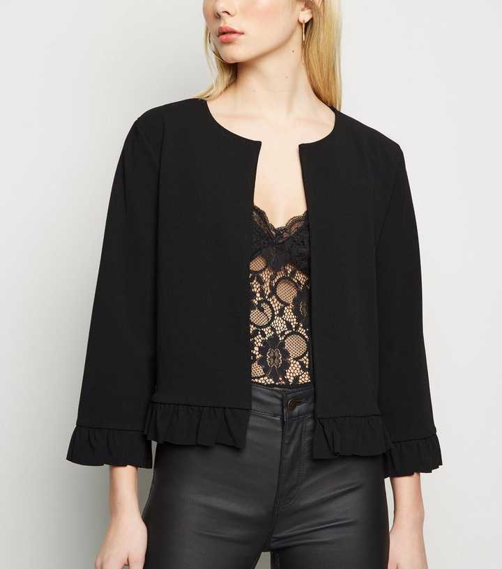 crop frill jacket