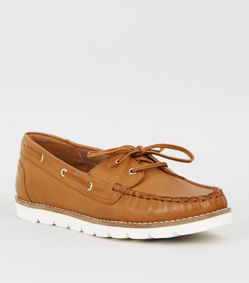 Tan leather boat shoes sales ladies