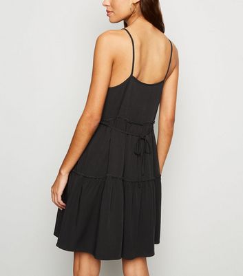 black strappy summer dress