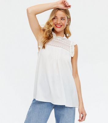 new look sleeveless blouse