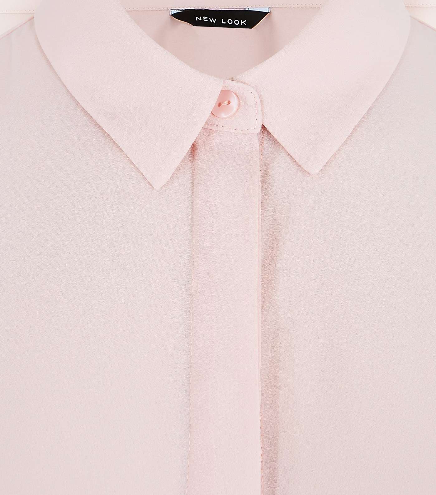 Pale Pink Long Sleeve Button Up Shirt Image 2