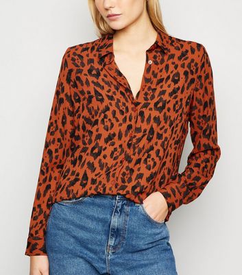 new look leopard print shirt