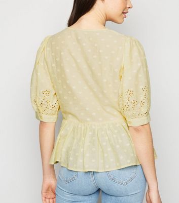 Pale yellow blouse online