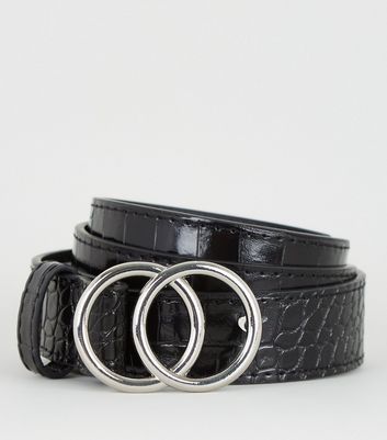 double circle buckle belt
