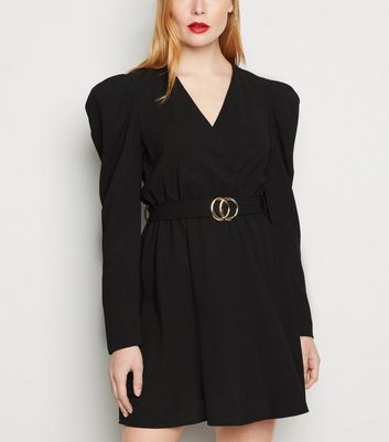 new look cameo rose black dress