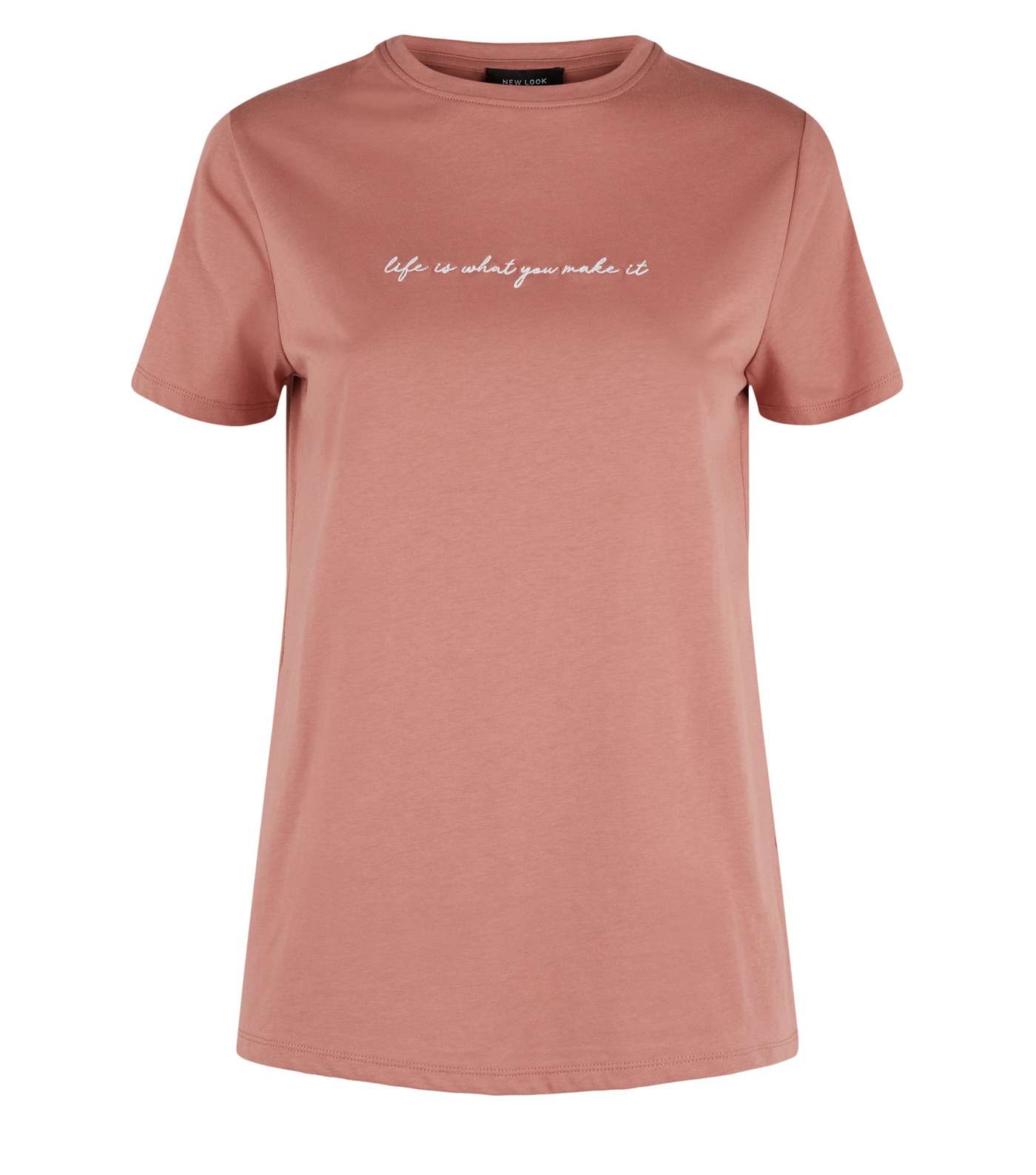 Mid Pink Positive Slogan T-Shirt Image 4