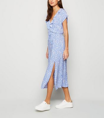 new look blue summer dress