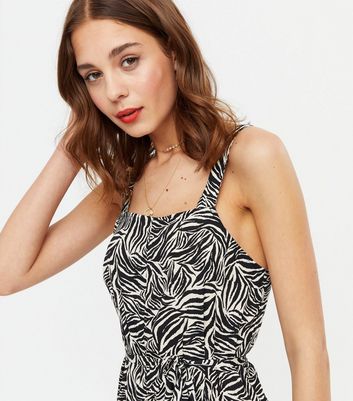 new look zebra jumpsuit