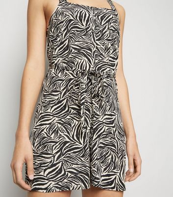 zebra print playsuit