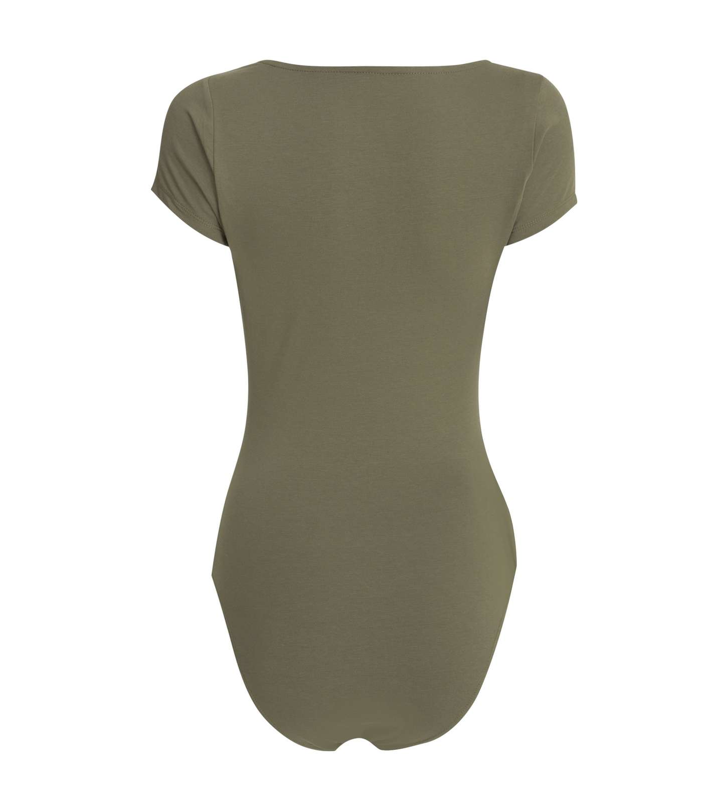 Khaki Cap Sleeve Bodysuit Image 2