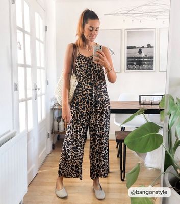 tall leopard print jumpsuit