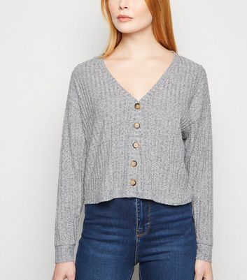 new look grey cardigan