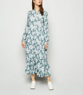 green maxi dress casual