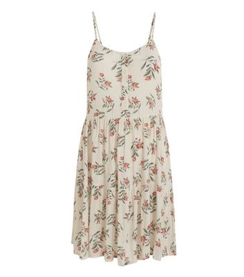 White Floral Strappy Sundress | New Look