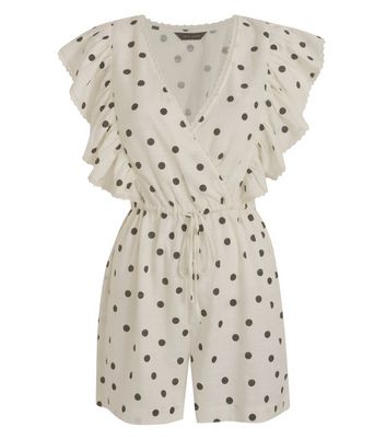 white spot playsuit