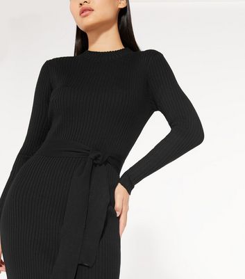 petite black long sleeve dress