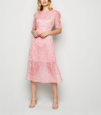 new look pink dress