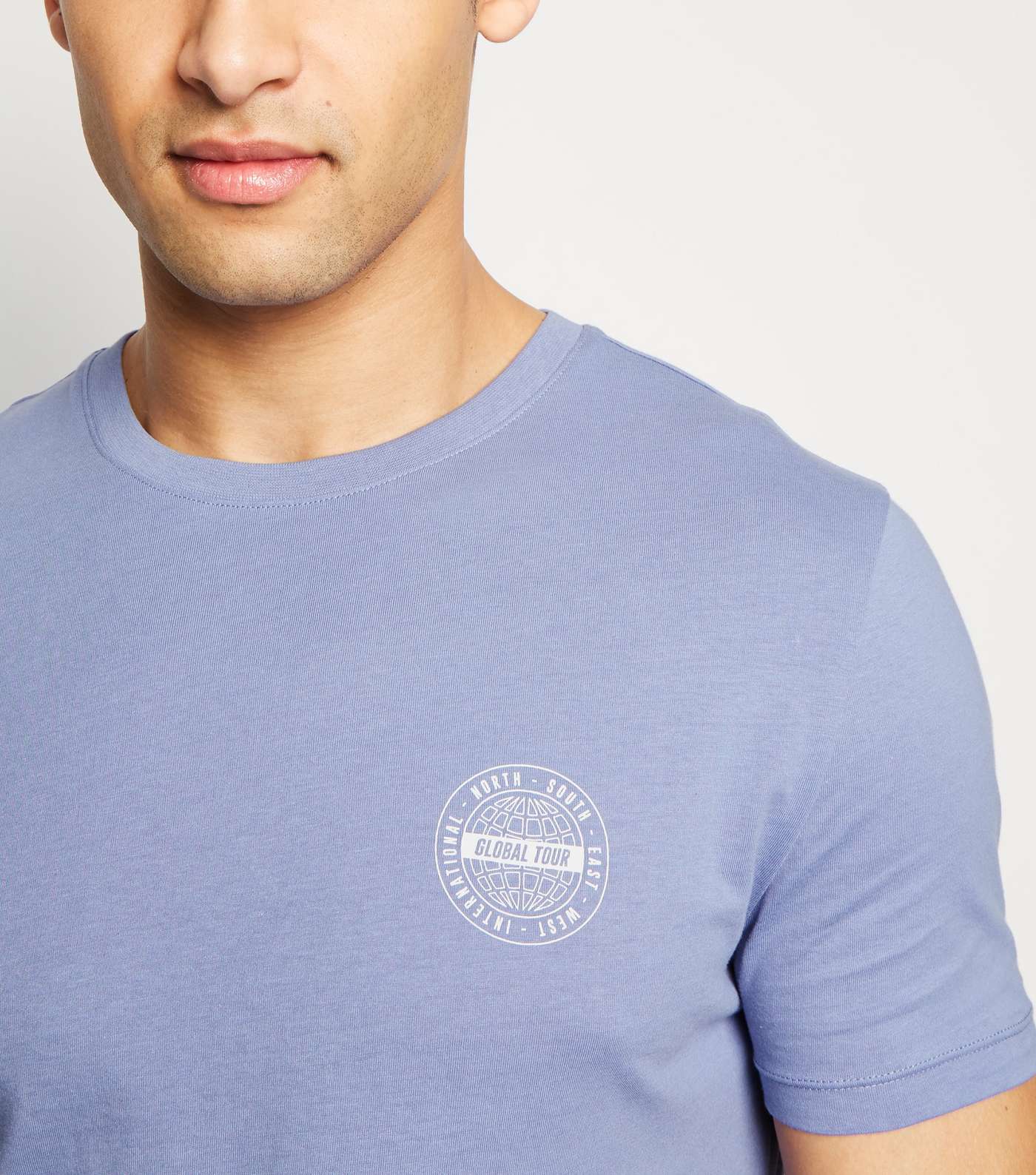 Lilac Global Tour Slogan Muscle Fit T-Shirt Image 5
