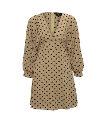 Olive polka 2024 dot dress