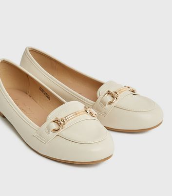 New look white on sale loafers