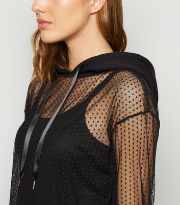 Mesh cheap hoodie dress