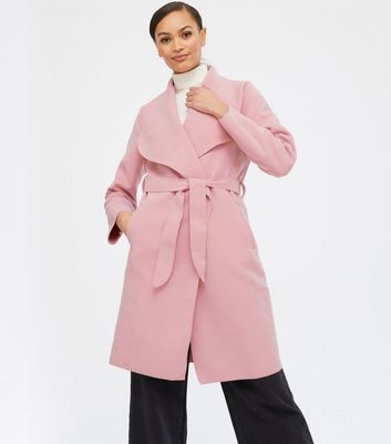 pink waterfall coat