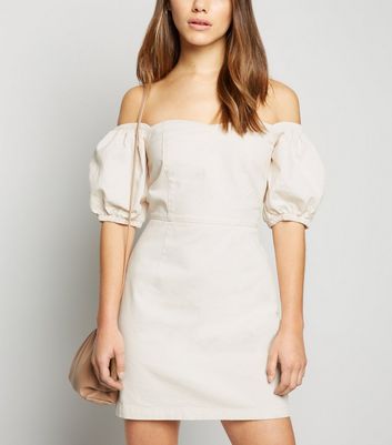 new look puff sleeve dress