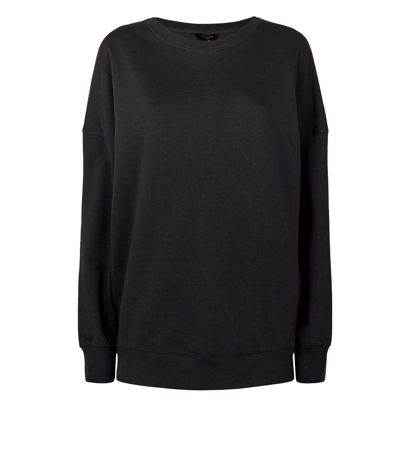 Tall Black Long Sweatshirt Image 4