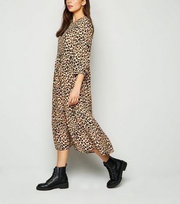 leopard dress new look