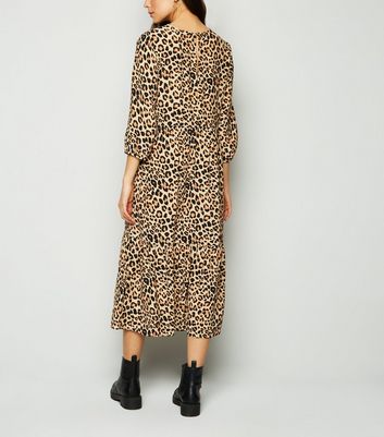 leopard print ladies dresses