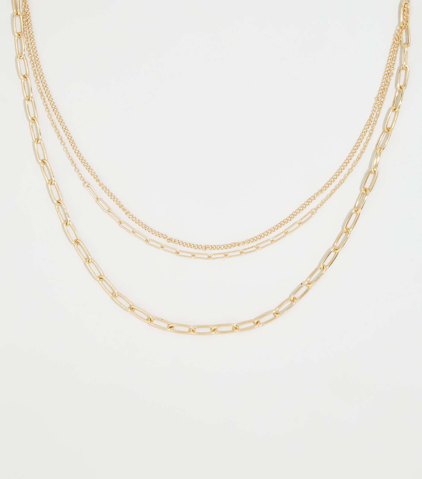 Affinity Gold Chunky Layered Chain Necklace