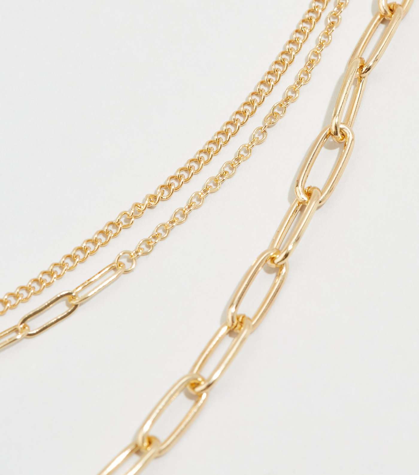Affinity Gold Chunky Layered Chain Necklace Image 3