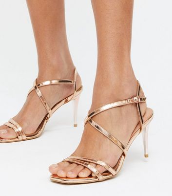 new look gold strappy sandals