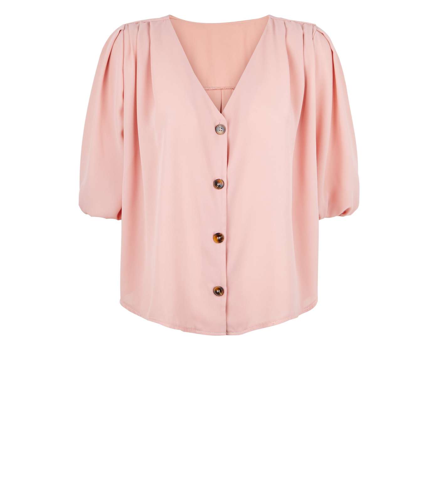 Cameo Rose Pale Pink Button Up Blouse Image 4