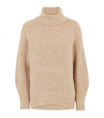 camel roll neck jumper