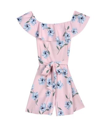 girls pink playsuit