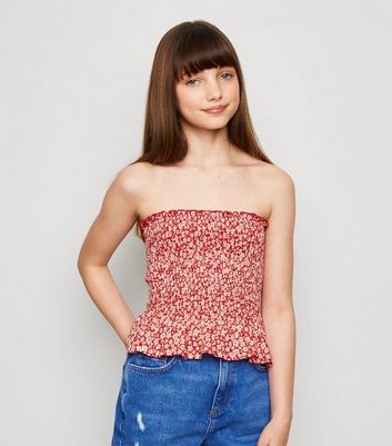 new look strapless top