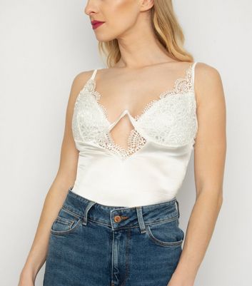 white bustier bodysuit