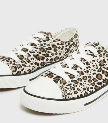 New look leopard 2025 print trainers