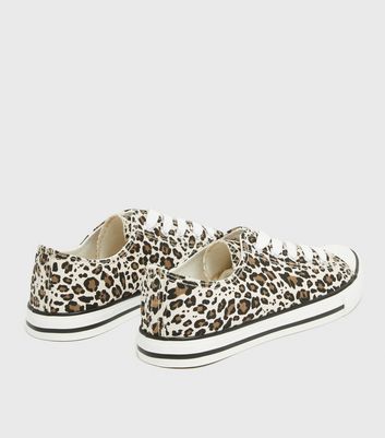 leopard print plimsolls
