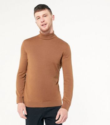 camel fine knit jumper