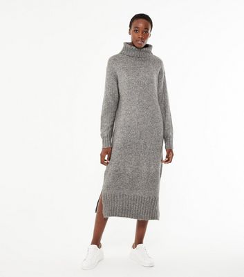 neck jumper dress