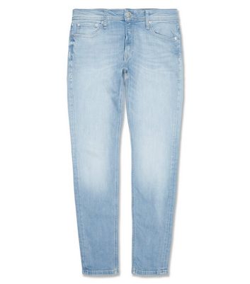 Image of Jack & Jones Bright Blue Skinny Jeans New Look