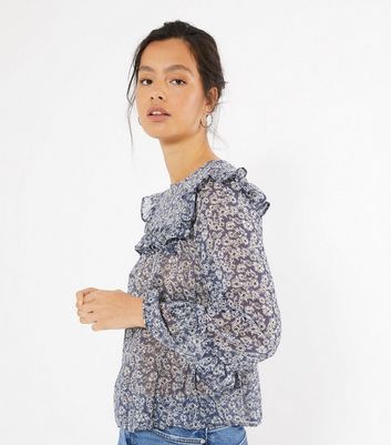 chiffon tops new look