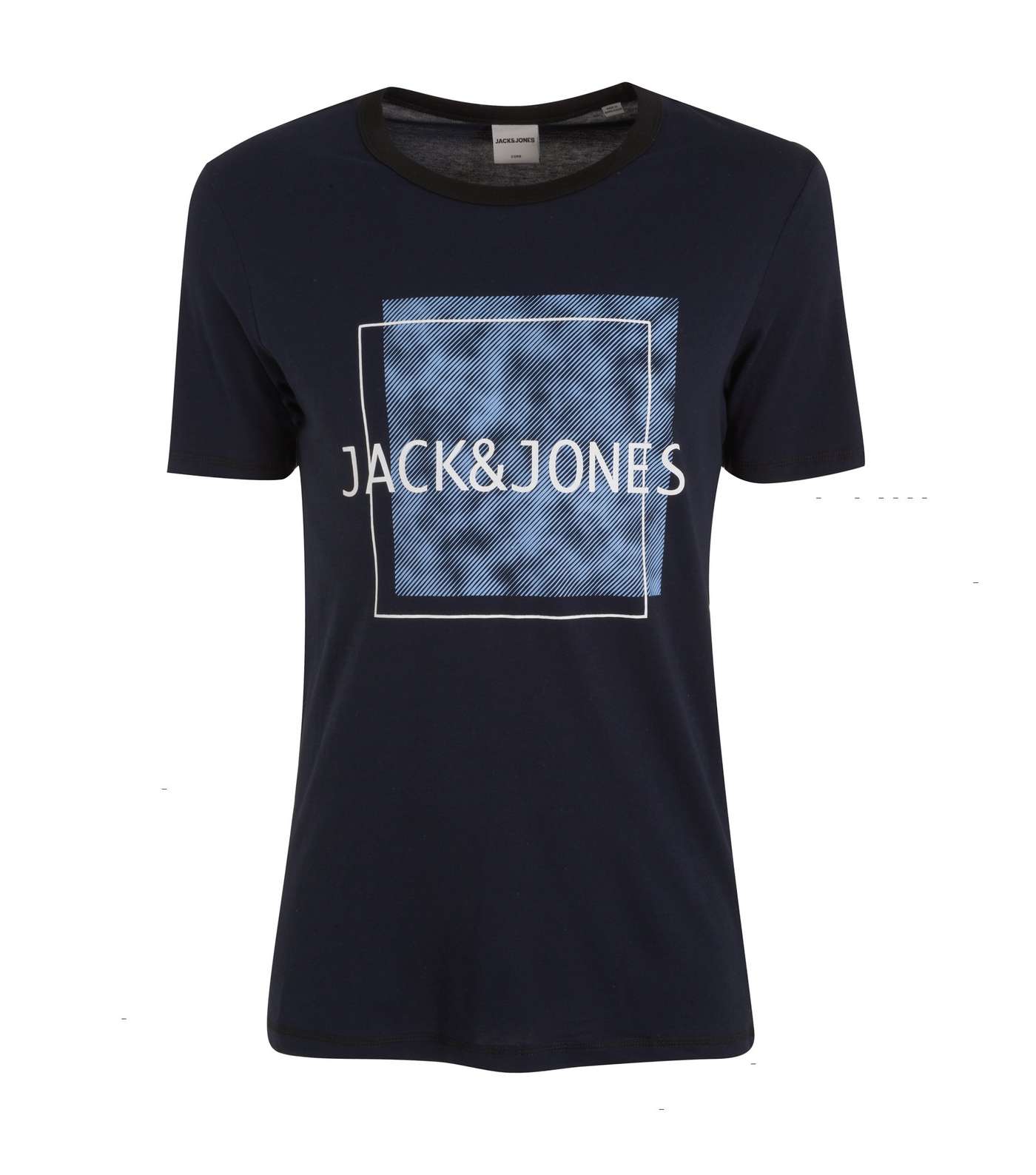 Jack & Jones Navy Box Logo T-Shirt