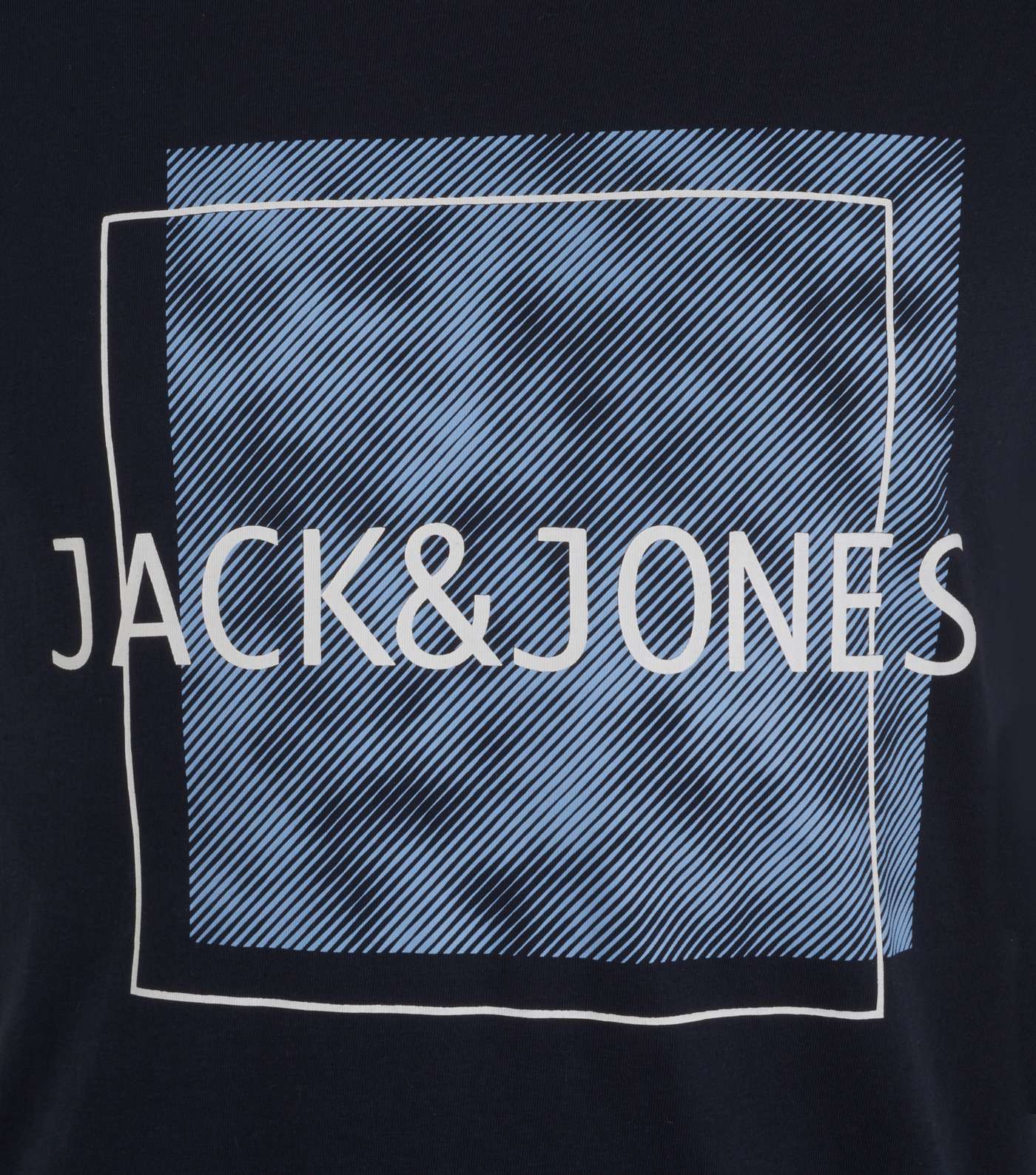 Jack & Jones Navy Box Logo T-Shirt Image 3