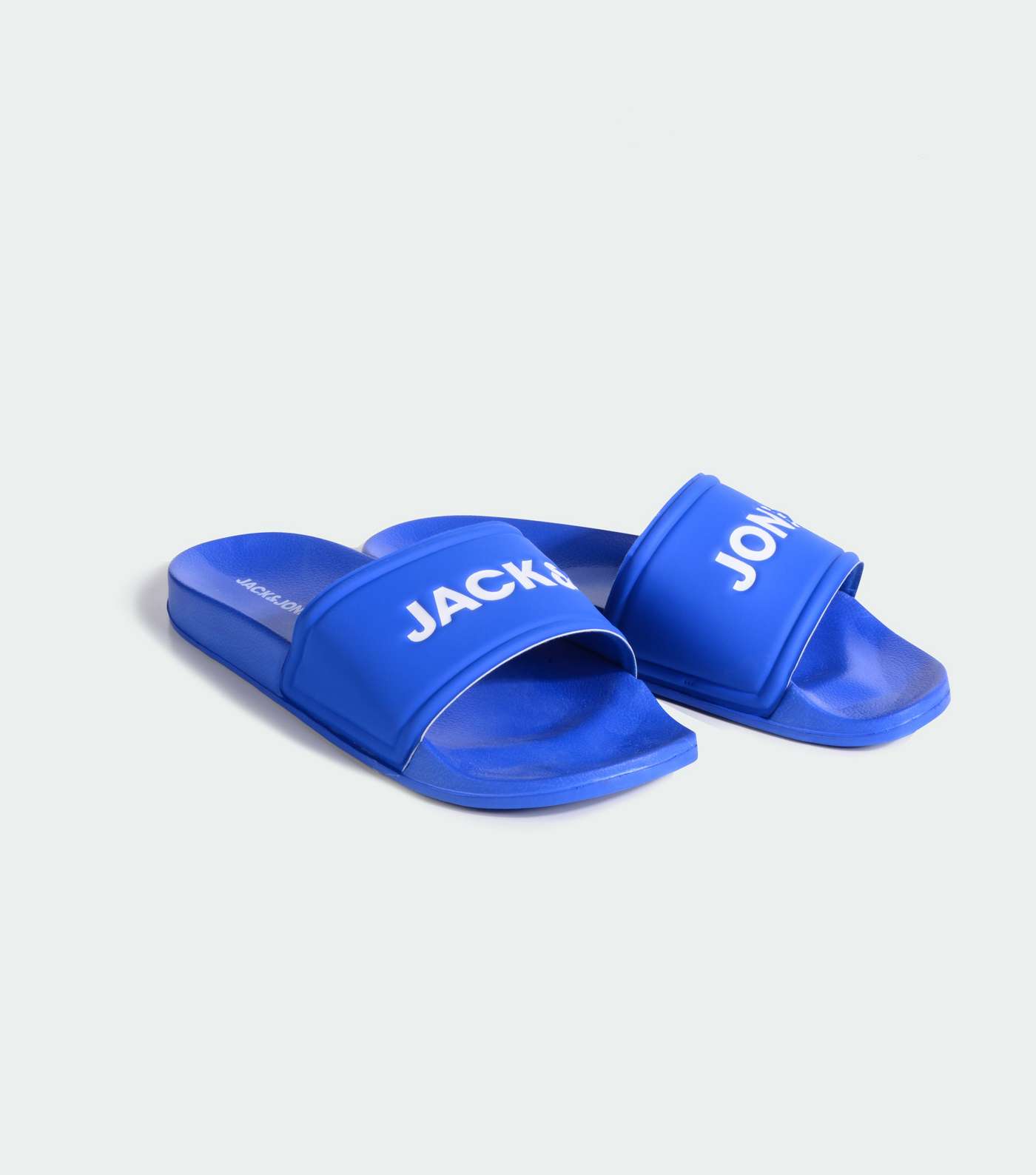Jack & Jones Bright Blue Logo Sliders Image 2
