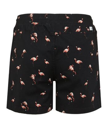 Image of Jack & Jones Black Flamingo Swim Shorts New Look